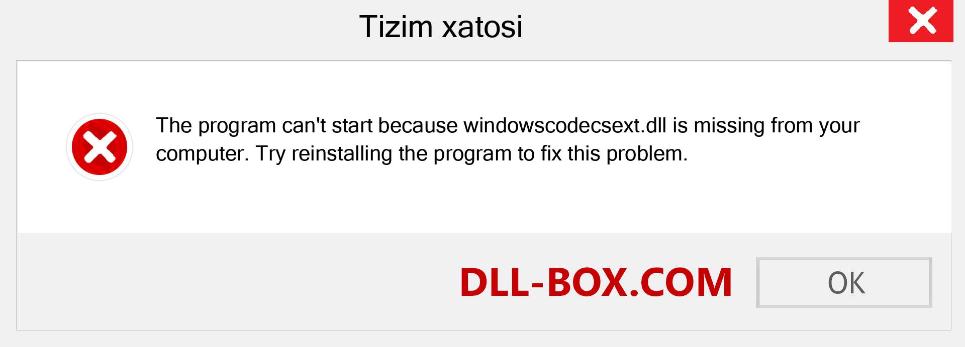 windowscodecsext.dll fayli yo'qolganmi?. Windows 7, 8, 10 uchun yuklab olish - Windowsda windowscodecsext dll etishmayotgan xatoni tuzating, rasmlar, rasmlar